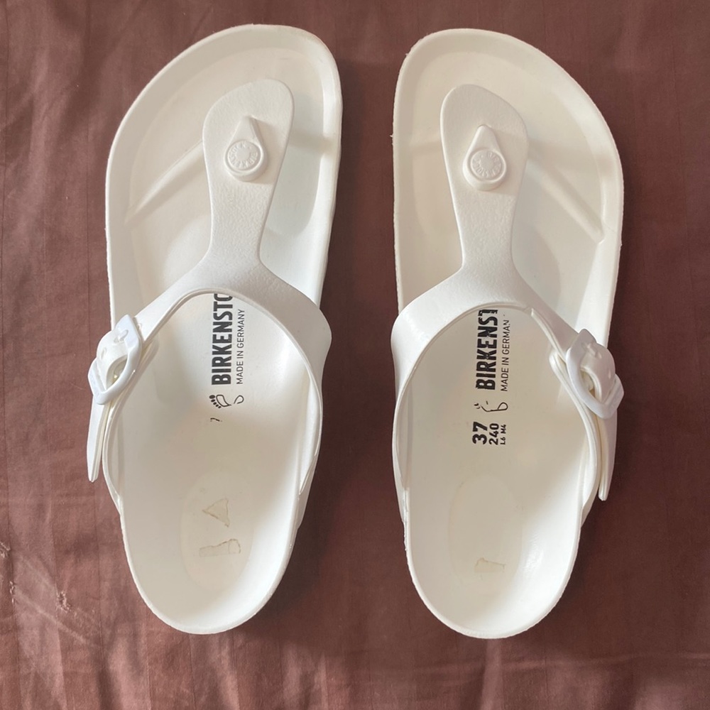 White Womens Birkenstock Sandals